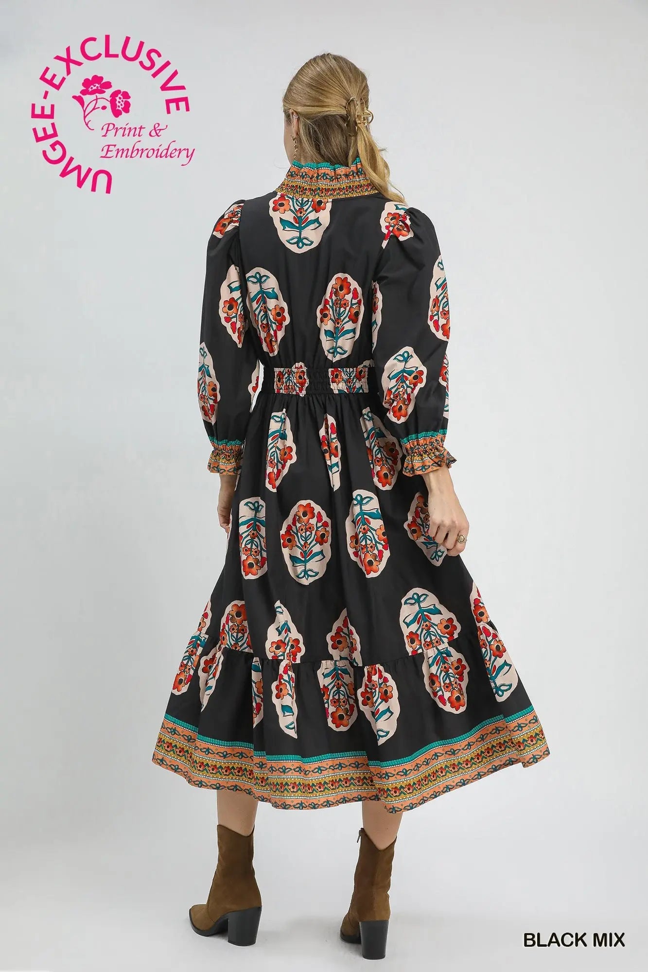 Wynona Boho Floral Dress