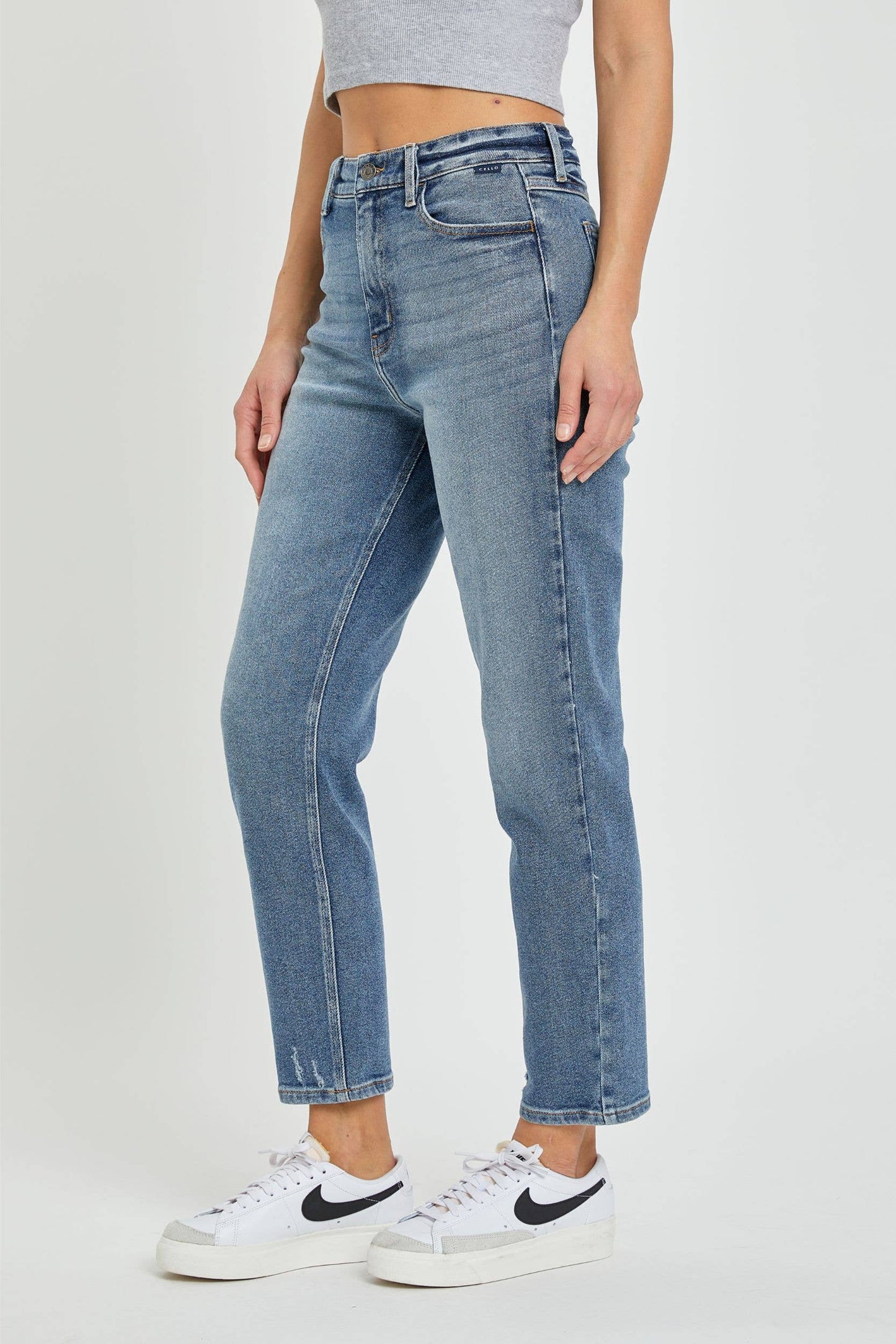 Cello High Rise Mom Jean