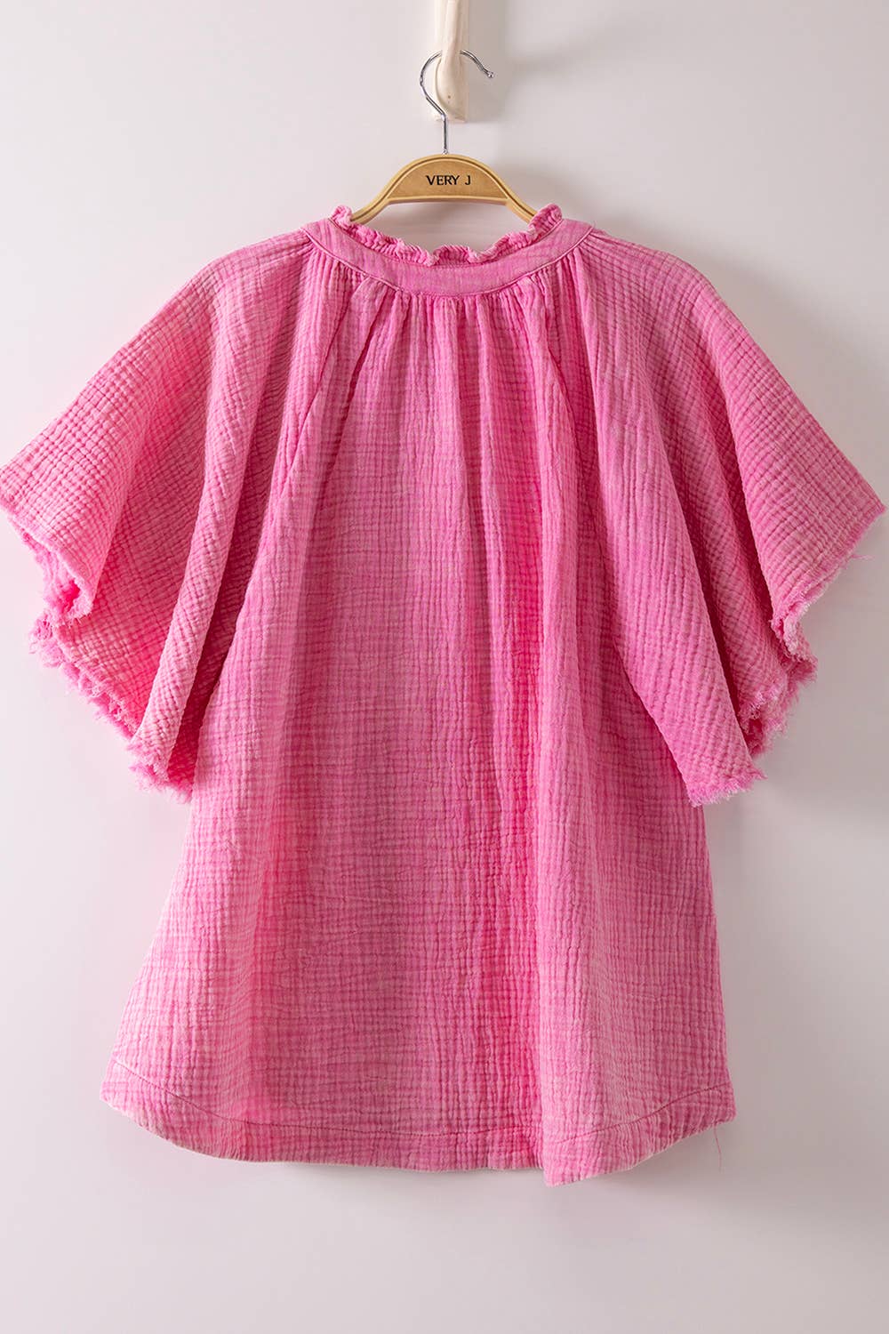 Mineral Washed Gauze Top