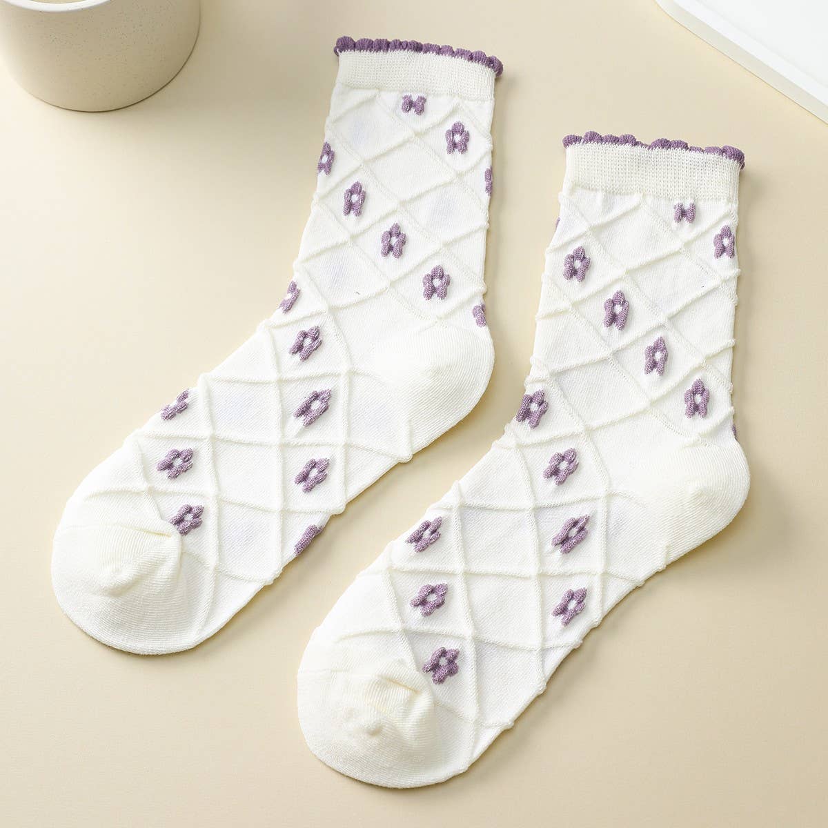 Embroidered Crew Sock