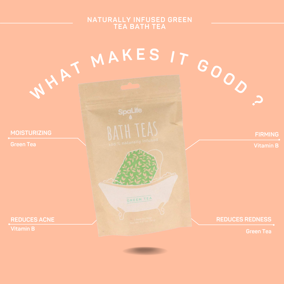 100% Natural Infused Bath Teas - Green Tea