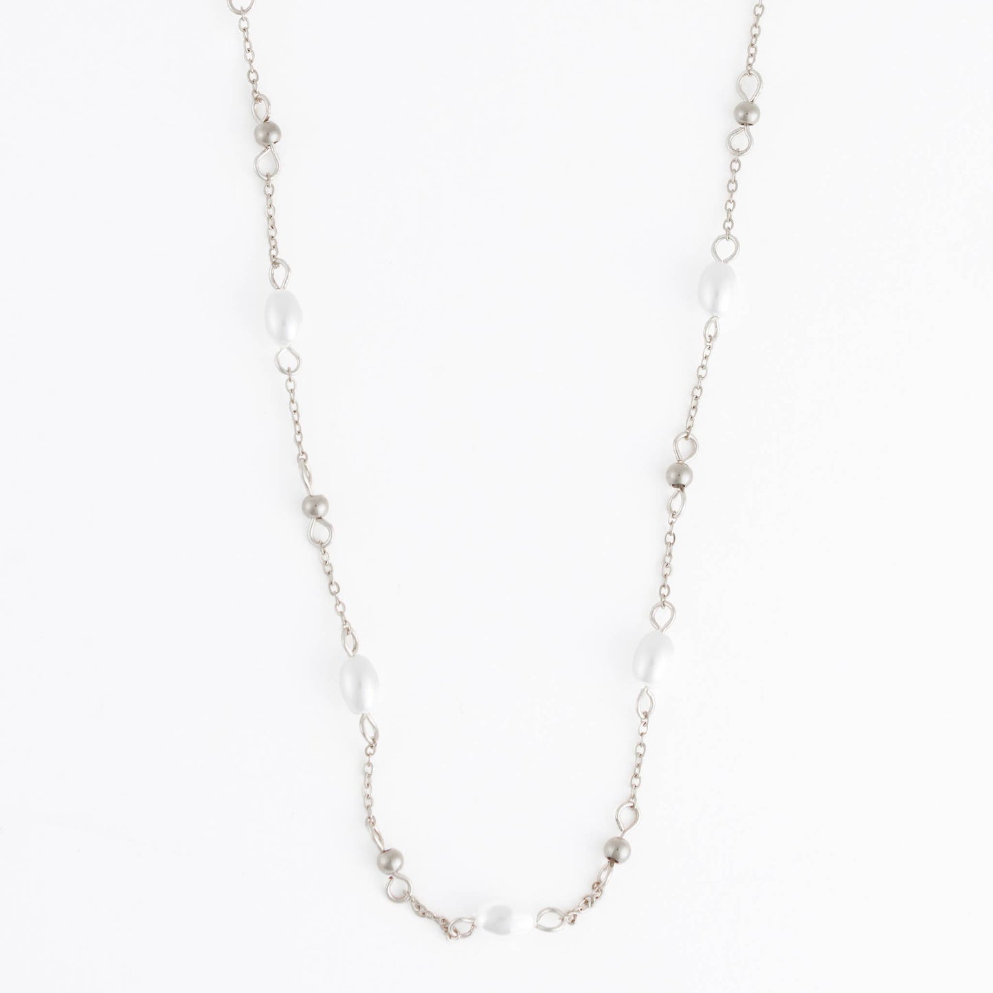 Waterproof Necklace 18" Pearl & Bead Station Narelle