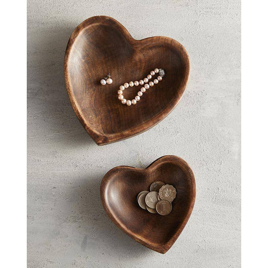 Heart Catch-All Bowl (brown)