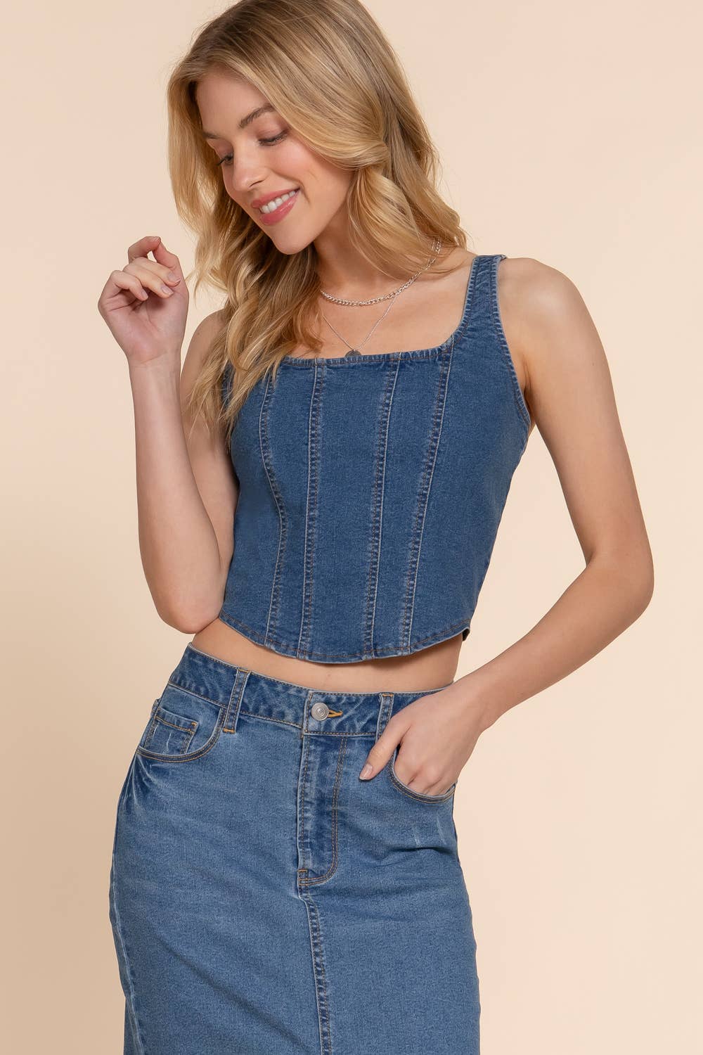 Denim Cami Top