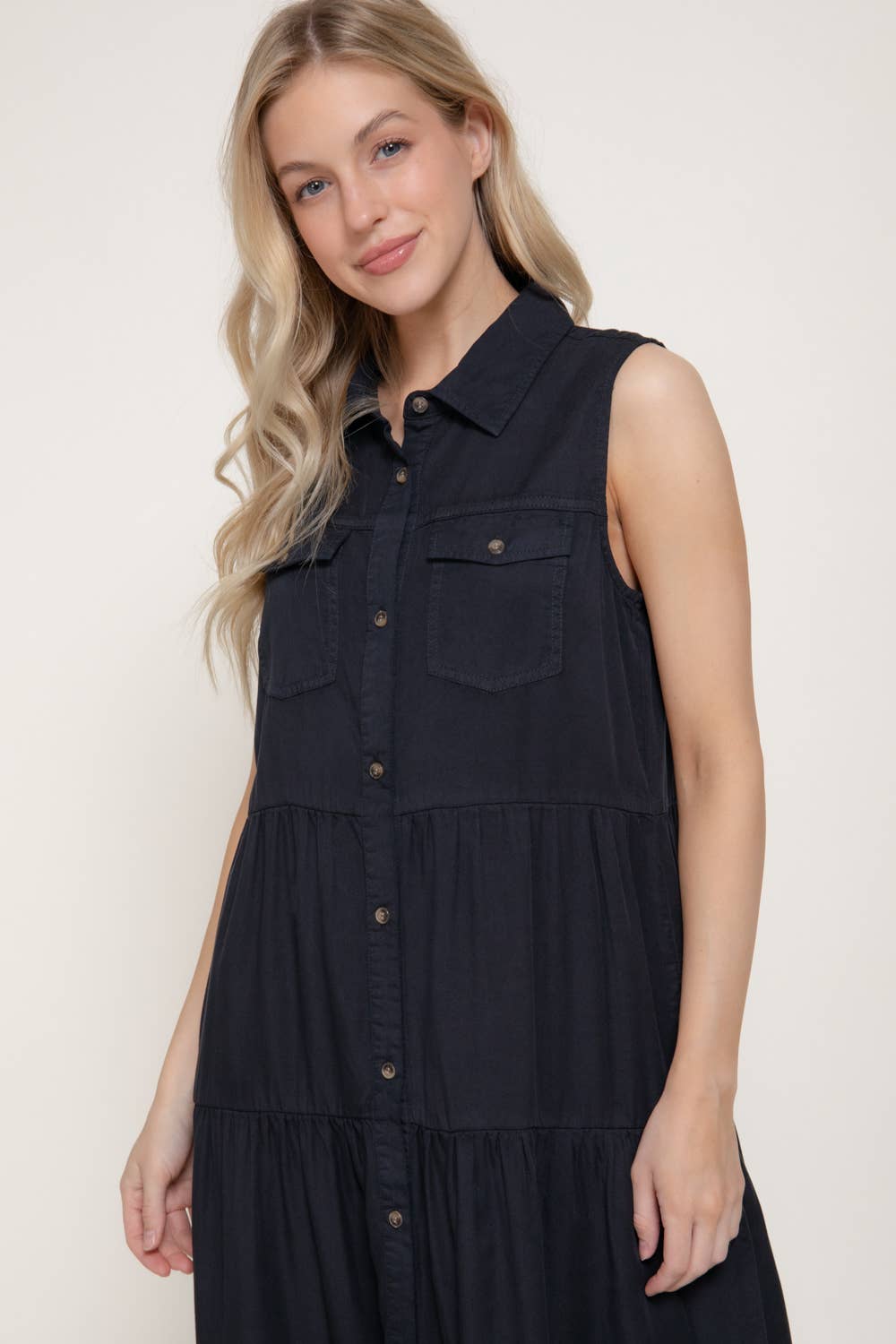 Denim Chambray Dress