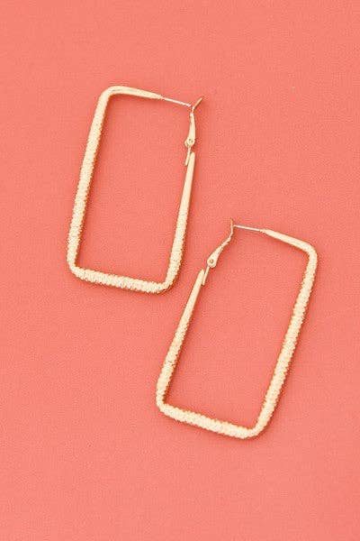 Rectangle Hoop Earrings