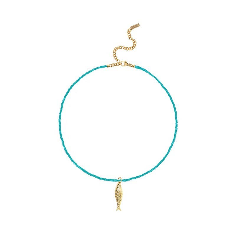 Waterproof Beaded Sardine Necklace