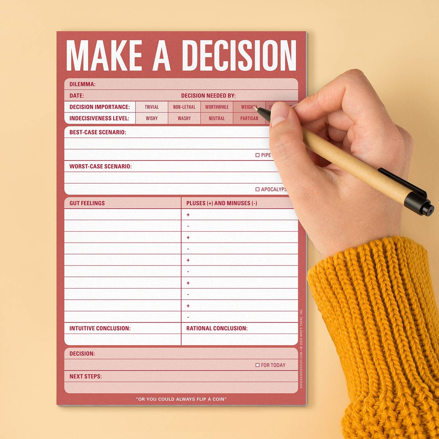 Make a Decision Pad (Red)