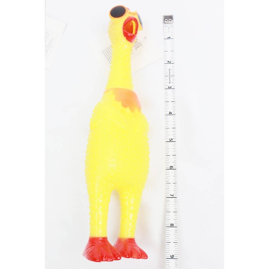 Rubber Chicken Squeaky Toy