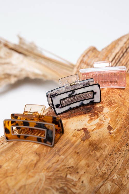 Tortoise Acetate Hair Claw Clip