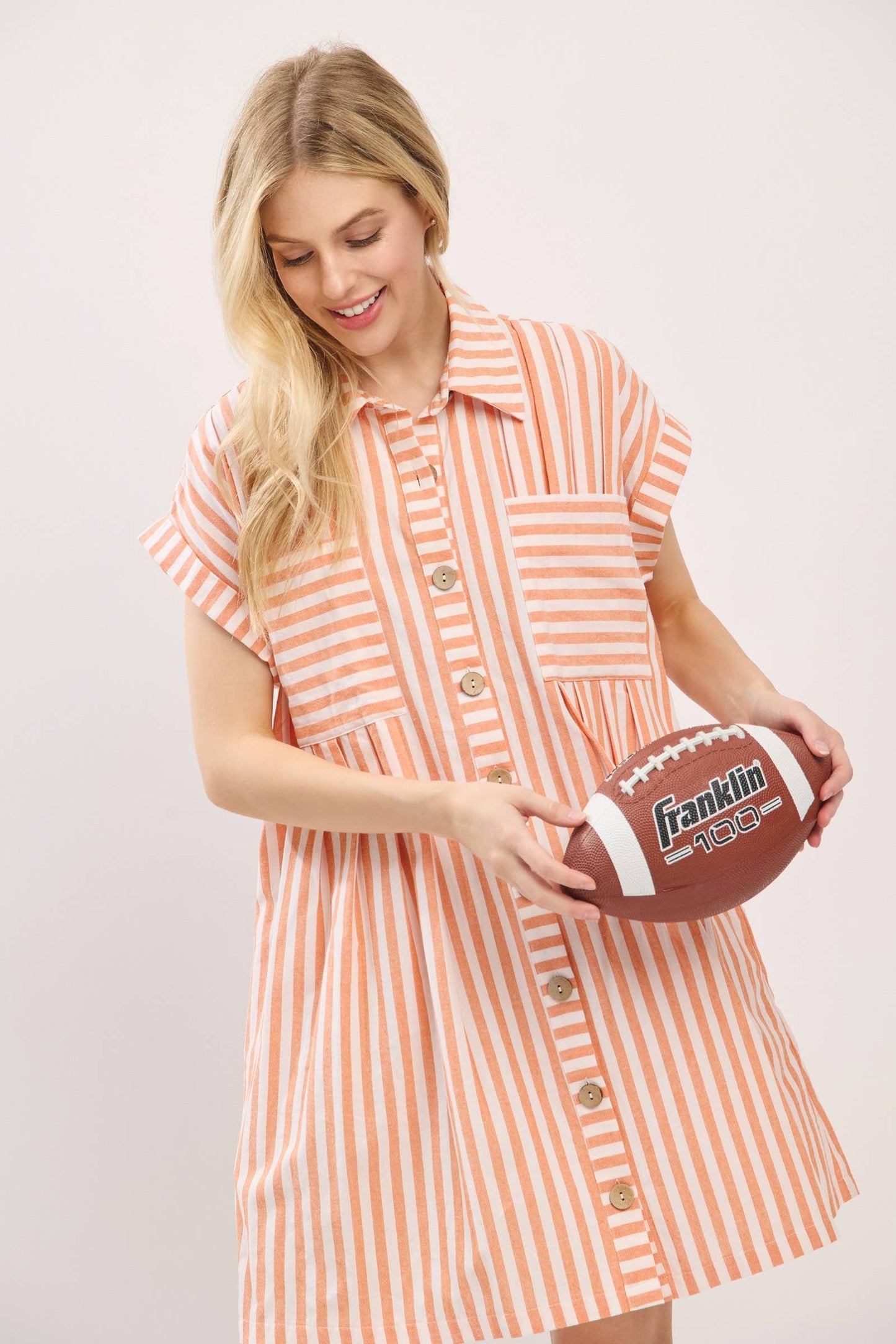 Cotton Striped Dress