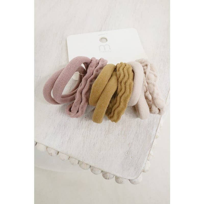 Neutrals Rolled Hair Tie Set