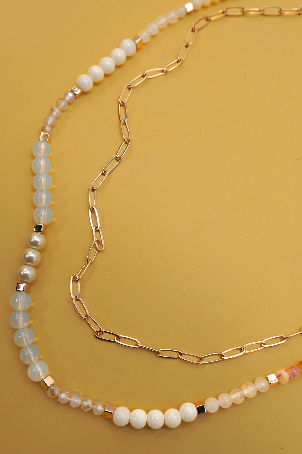 Natural Bead Chain Necklace