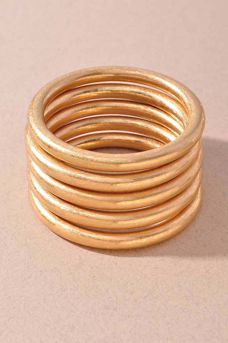 Layered Band Statement Cuff Bracelet