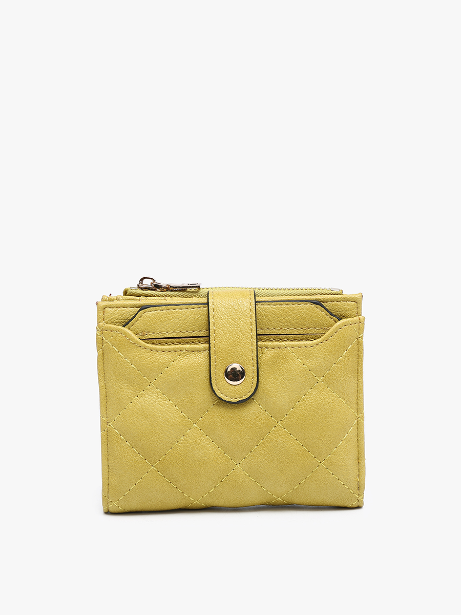 Melody Quilted Zip Top Wallet