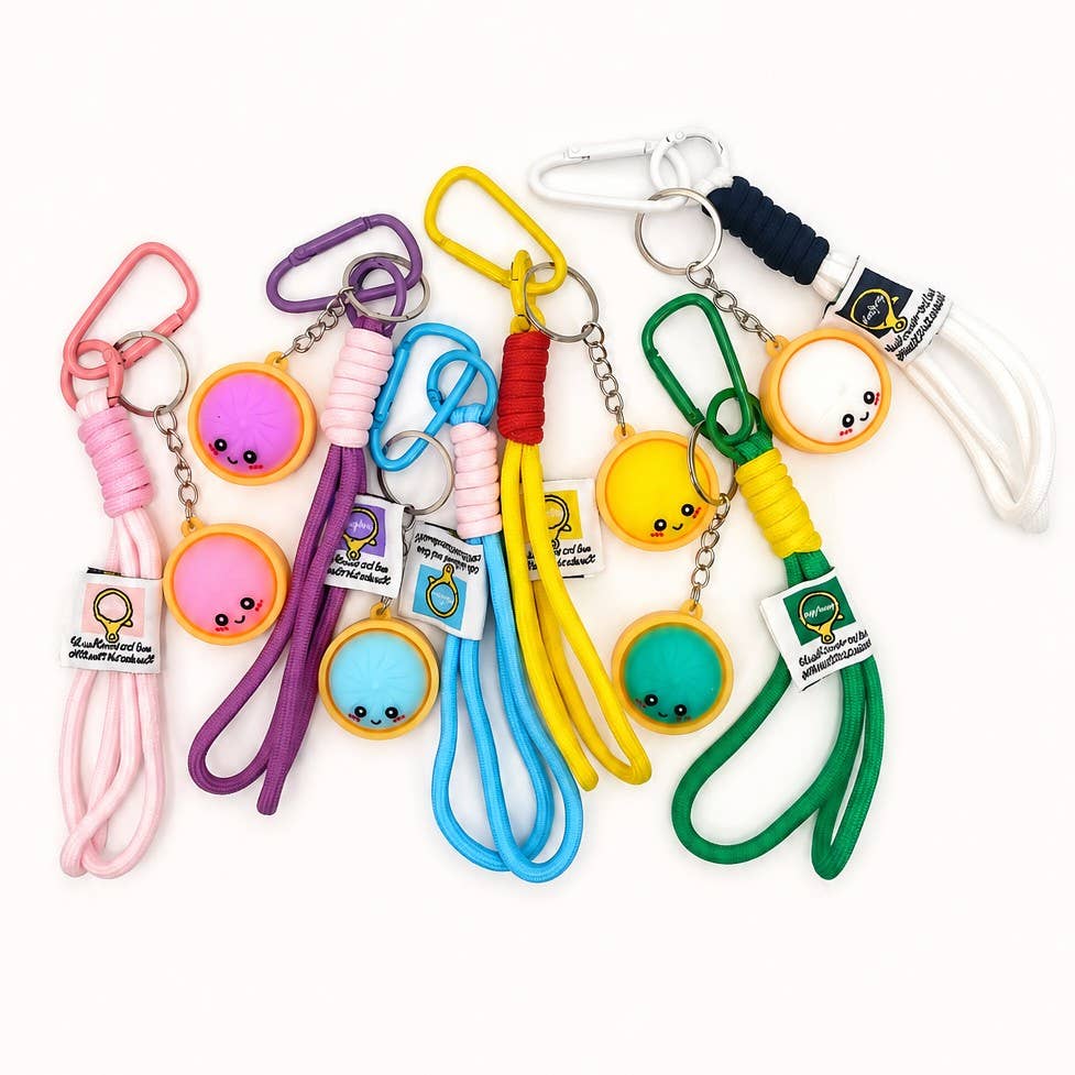 Dumpling Wristlet Keychain