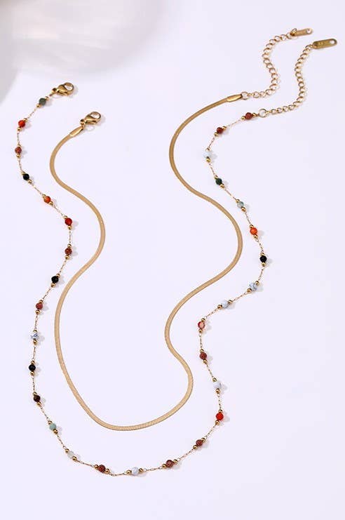 Layered Bead Necklace