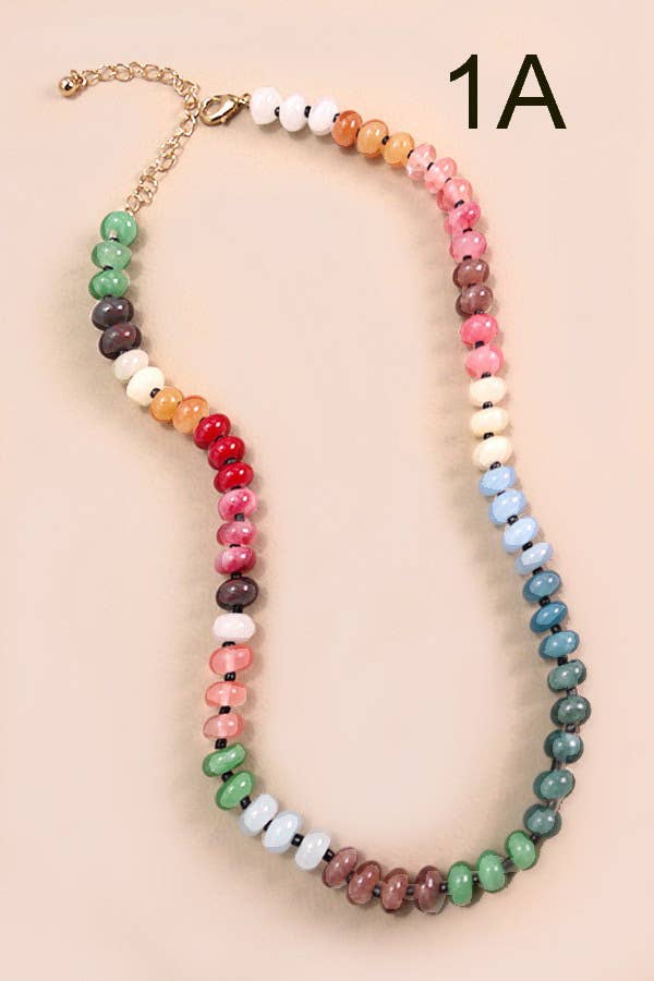 Emmy Glass Bead Necklace