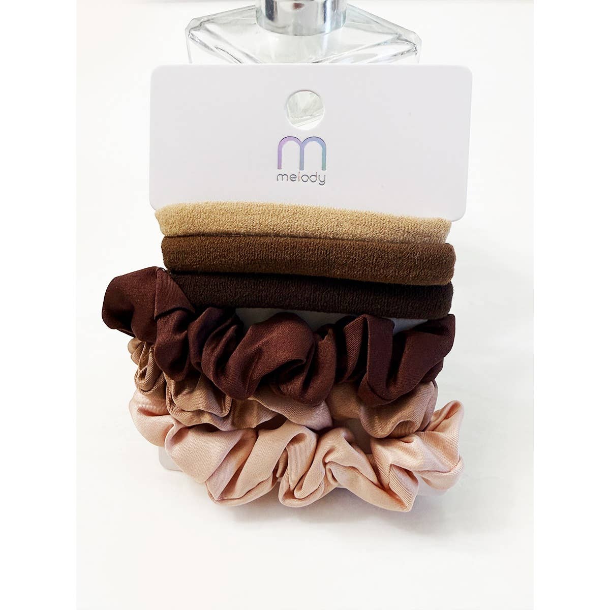 Brown Tones Tie and Scrunchie Set