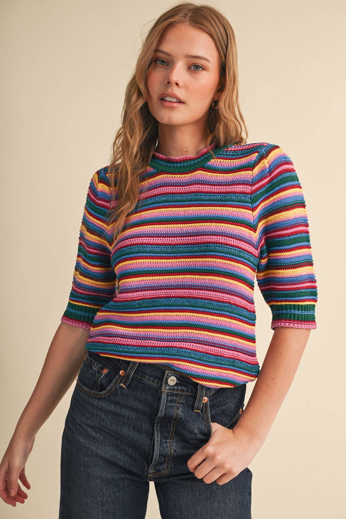 Rainbow Stripe Sweater