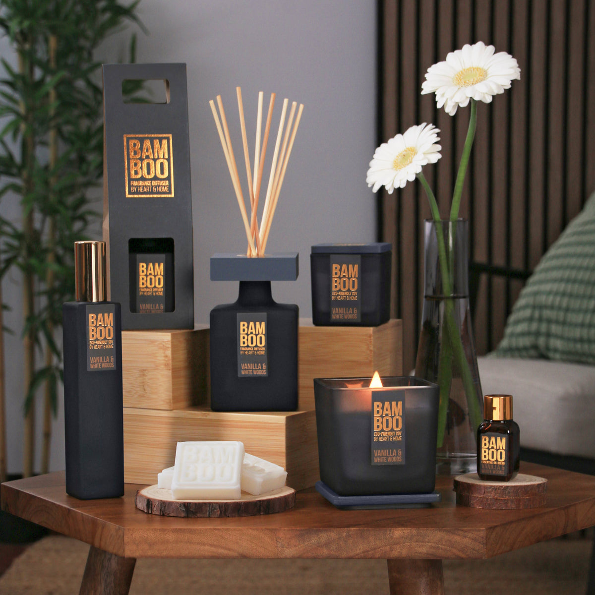 Reed Diffuser - Vanilla & White Woods