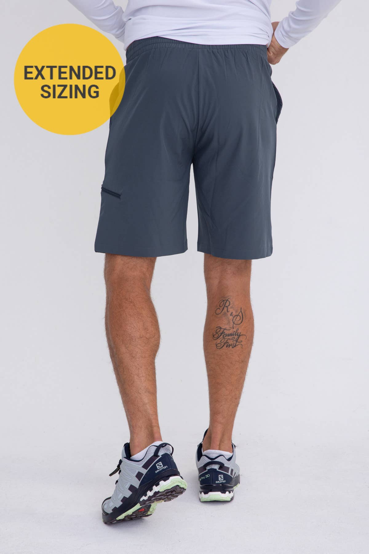 MEN - EXTENDED Active Drawstring Shorts