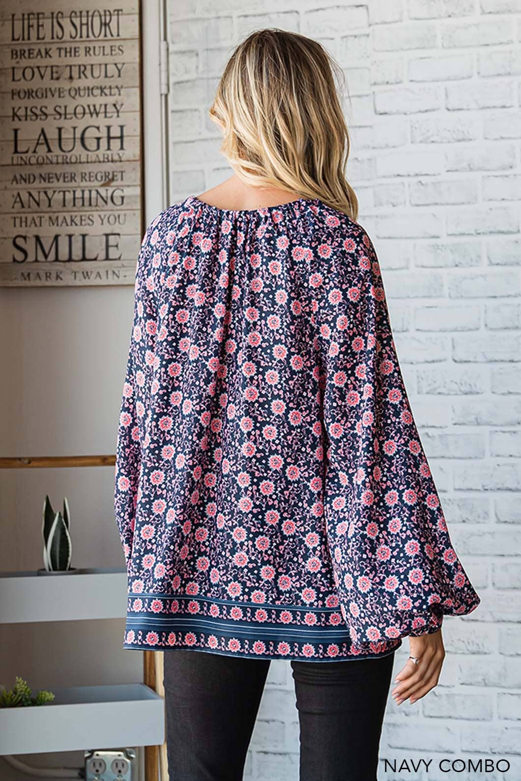 Renea Olive Long Sleeve Top