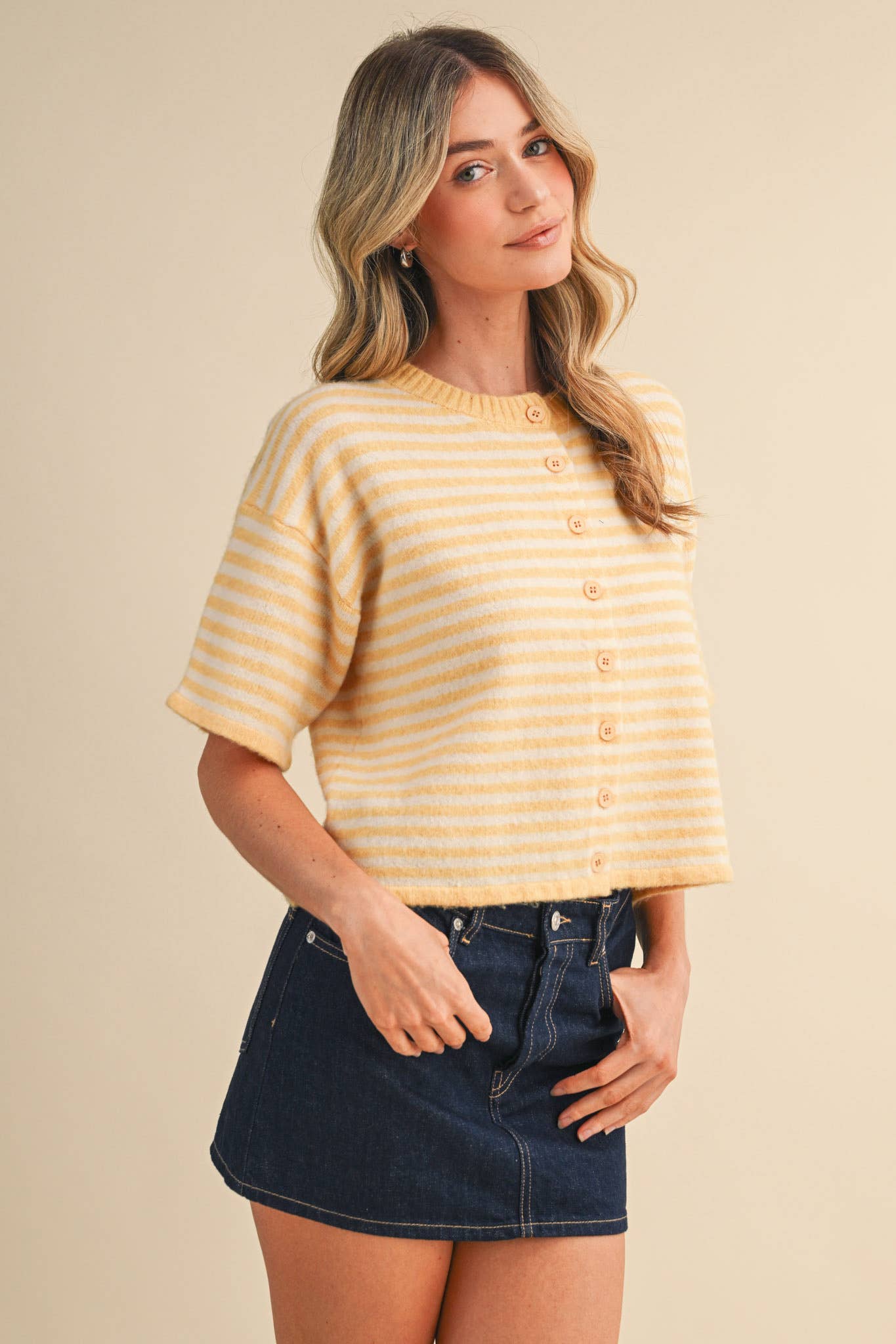 Lilly Striped Sweater Cardigan
