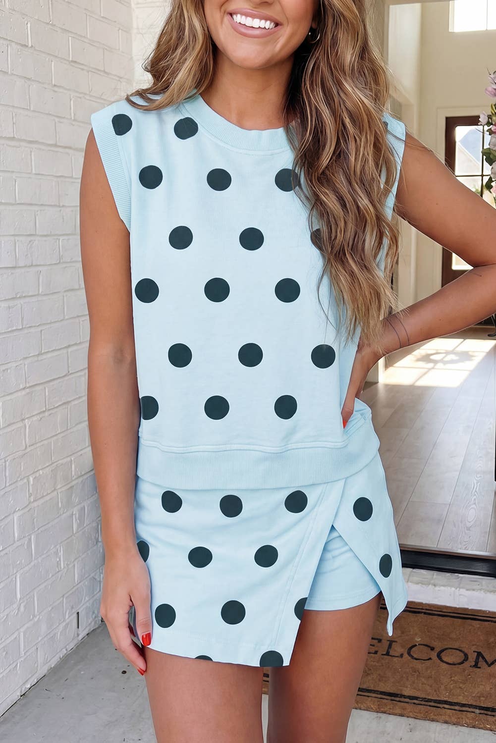Polka Dot Tank & Skort Set