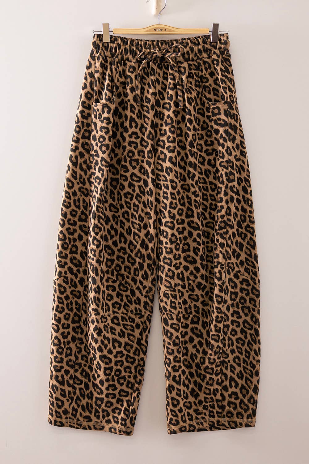 Leopard Barrel Relaxed Pants
