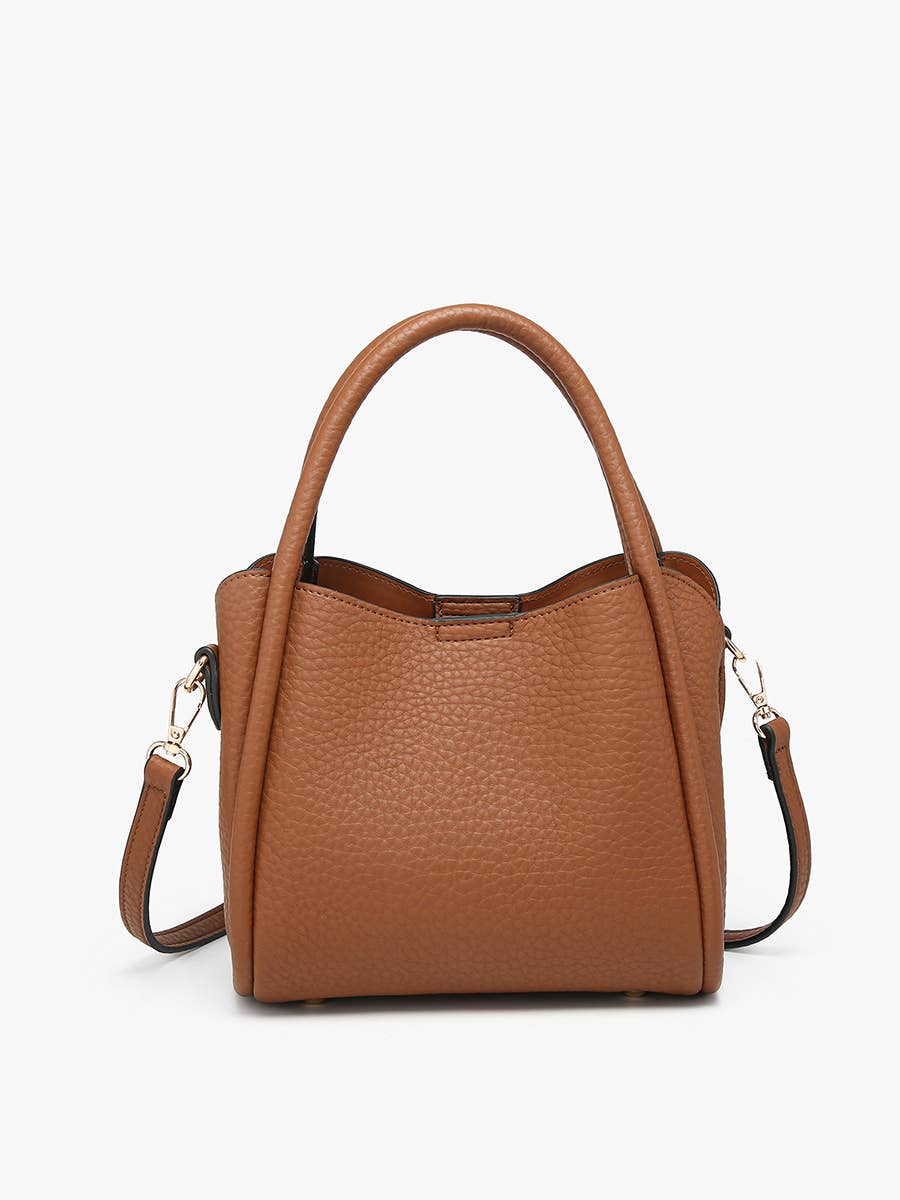 Ruby 3-Compartment Satchel w/ Dual Handles