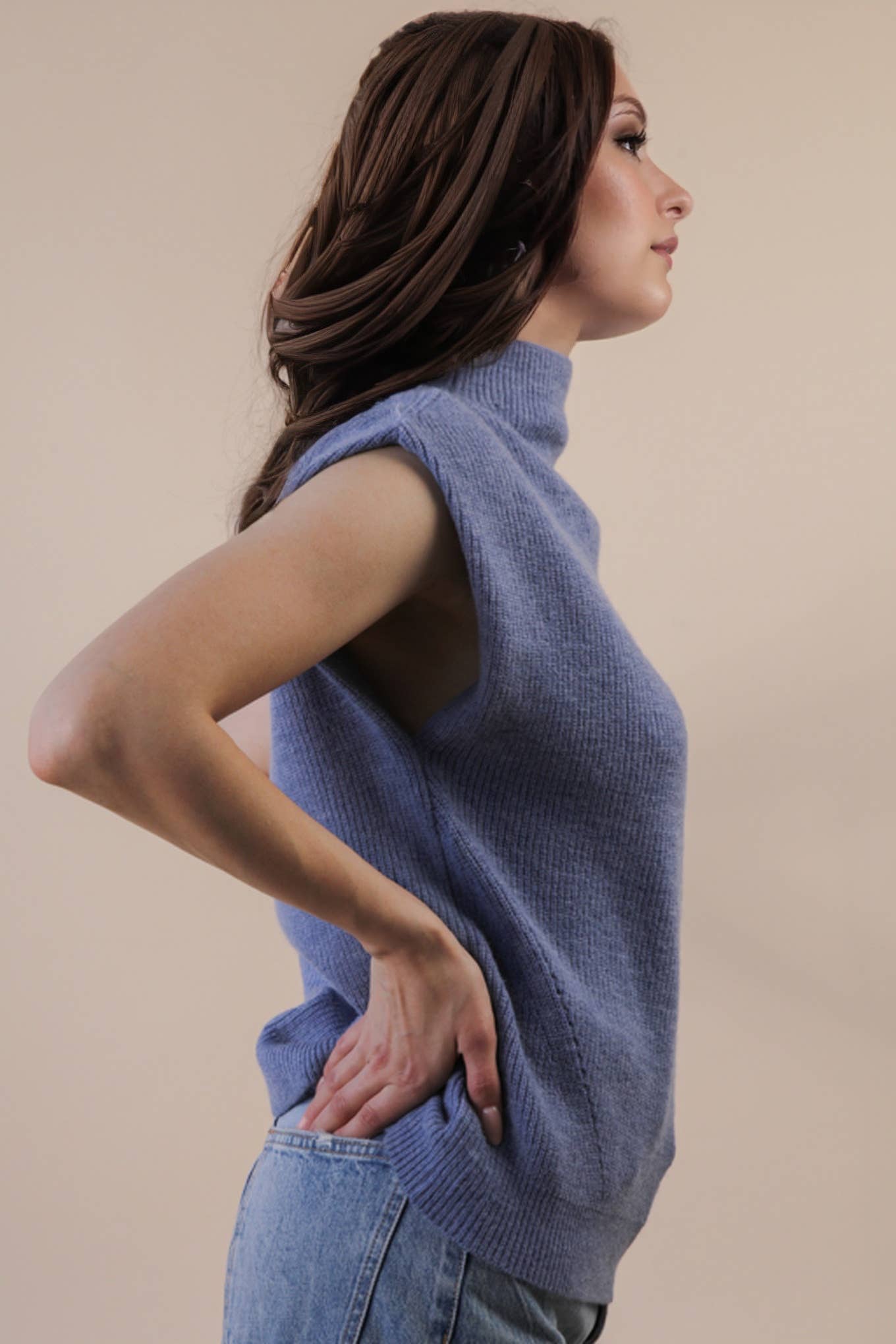 Soft Knit Sweater Vest Top