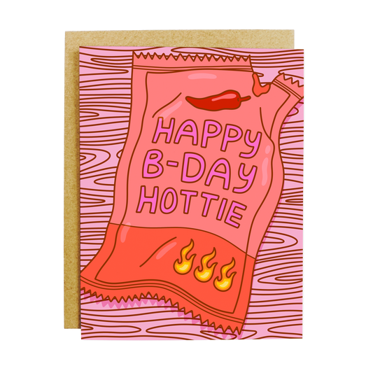 HBD Hottie Sauce Packet Card