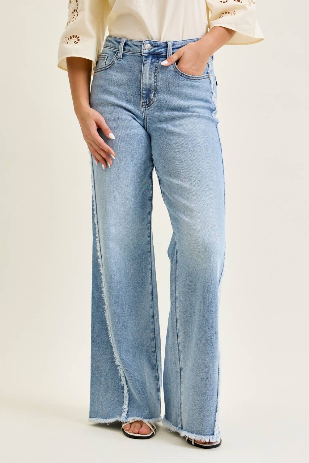 Judy Blue Jeans Raw Twisted Outseam