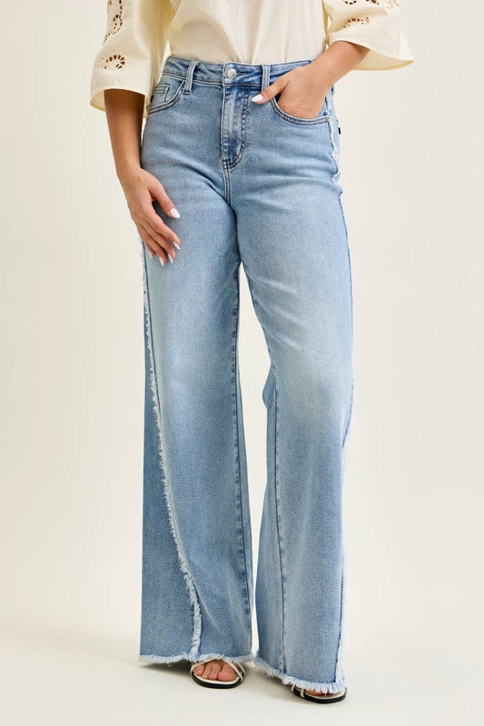 Judy Blue Jeans Raw Twisted Outseam