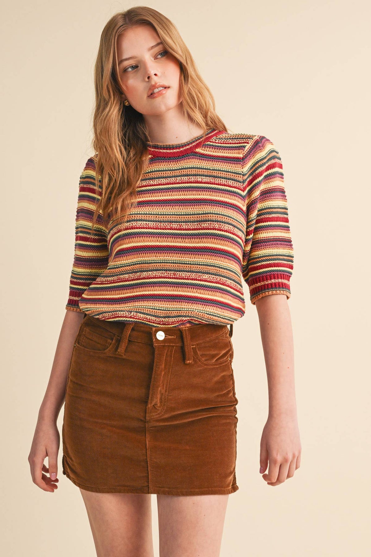 Rainbow Stripe Sweater