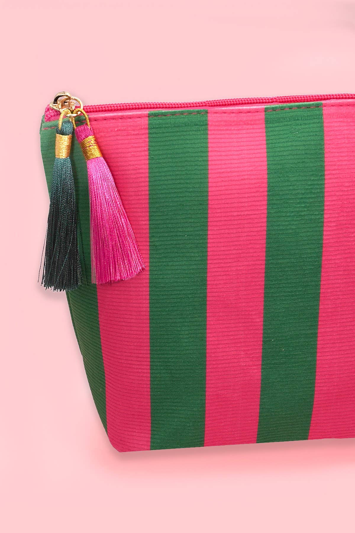 Striped Tassel Bag