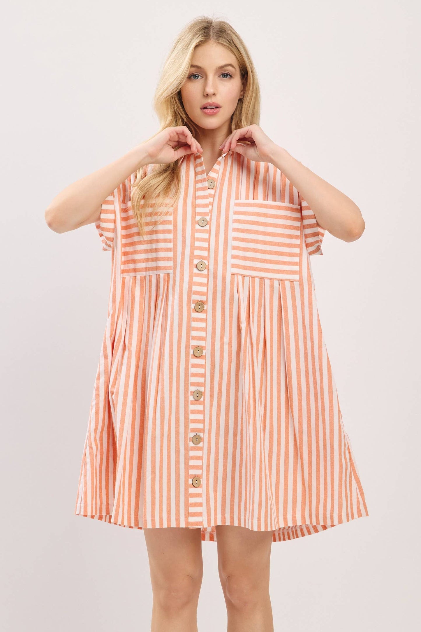 Cotton Striped Dress