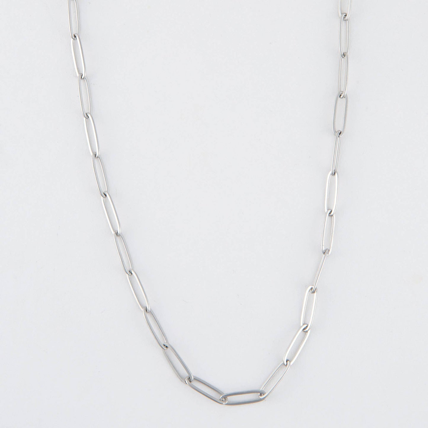 Waterproof Necklace Narelle 18" Paperclip Chain Jewelry