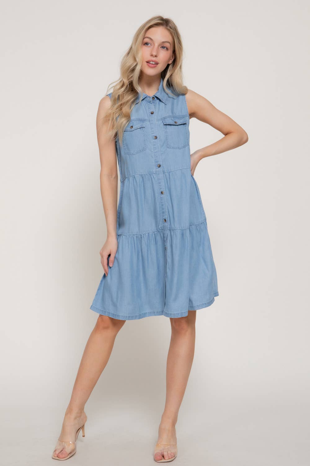 Denim Chambray Dress