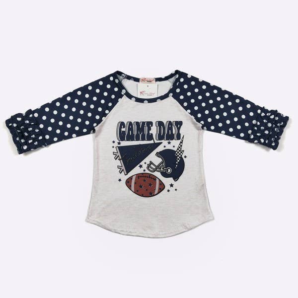 GameDay Raglan -Football  Navy