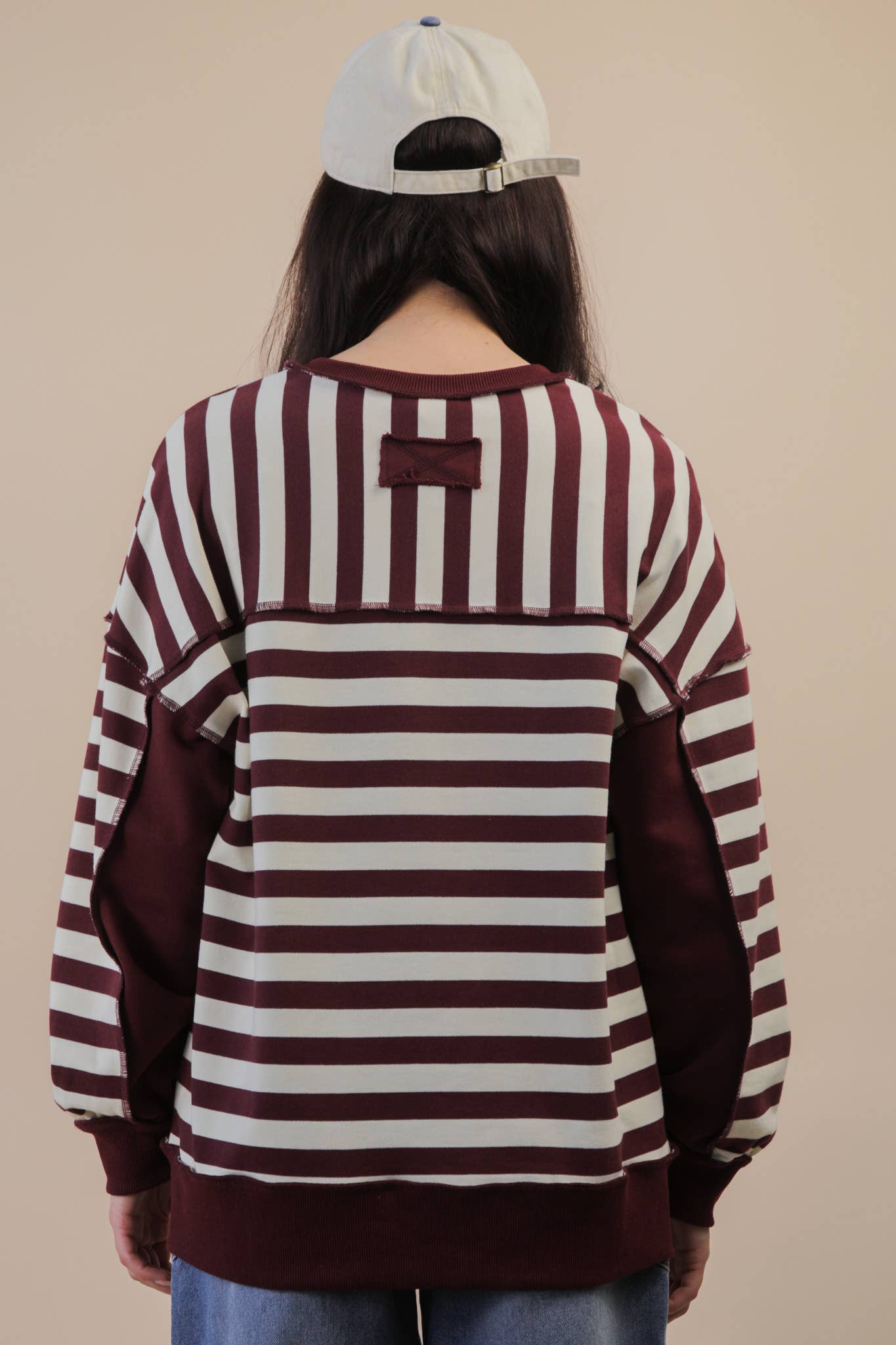 Oversized Striped Rugby Top