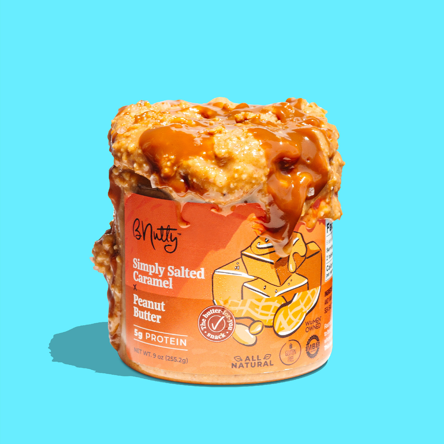 Simply Salted Caramel BNutty Peanut Butter - 9oz