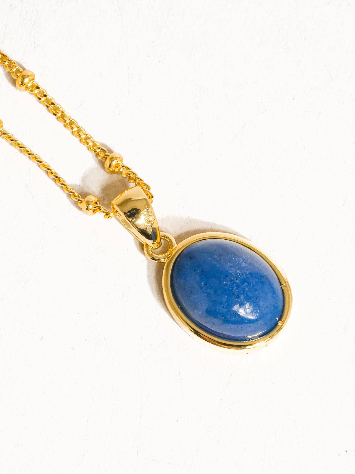 Caillou 18K Gold Assorted Natural Stone Necklace