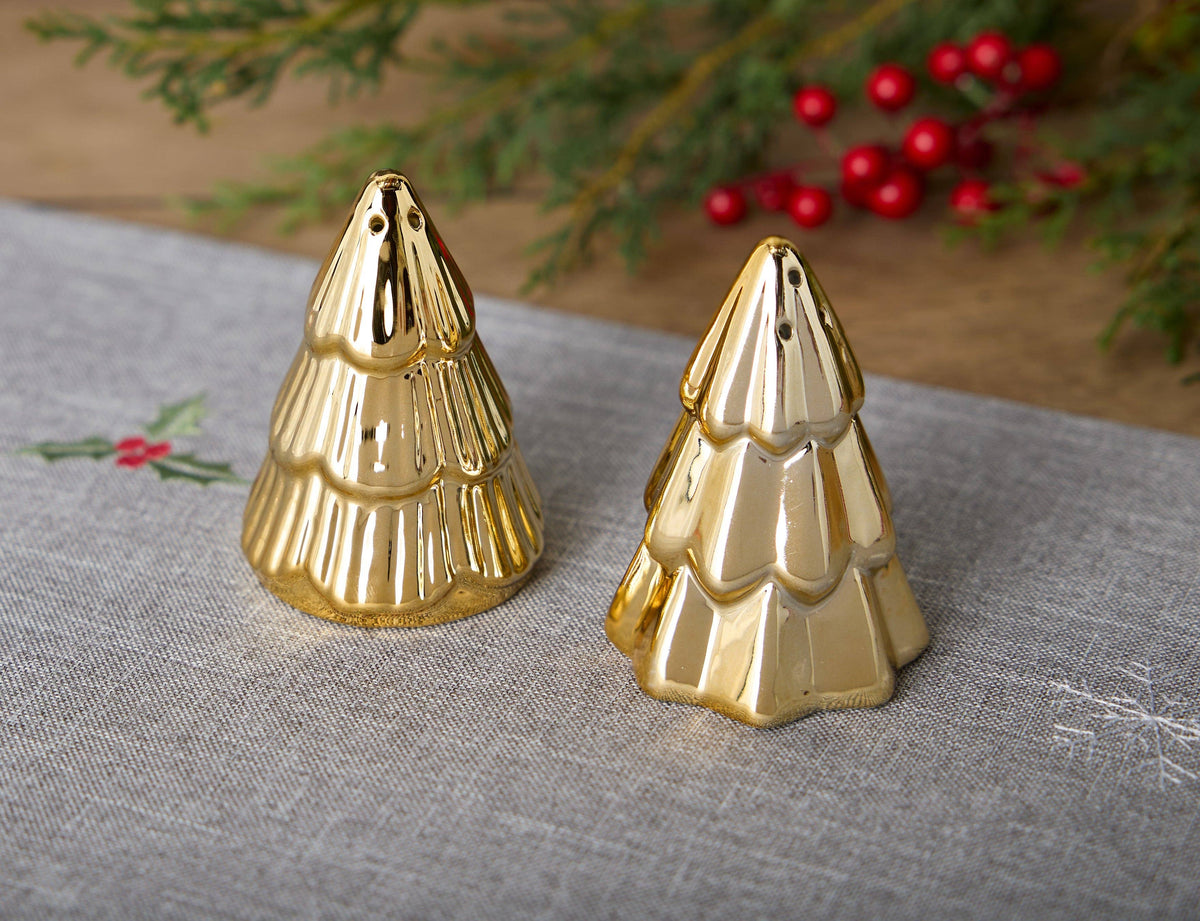 Gold Trees Salt & Pepper Set