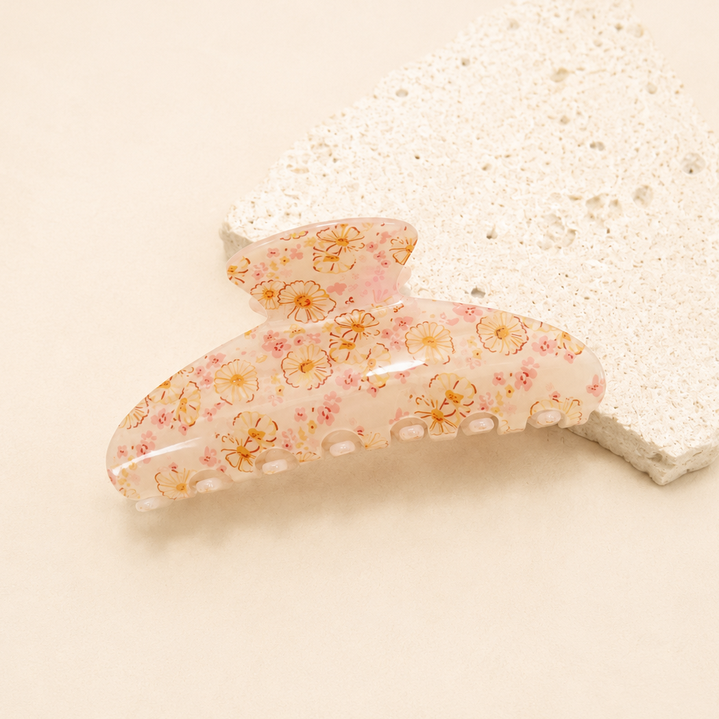 Floral Hair Claw Clip