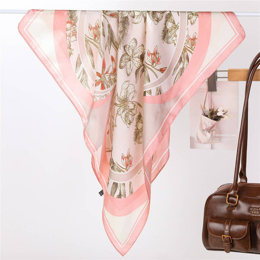 Pink Lilly Bandana Scarf