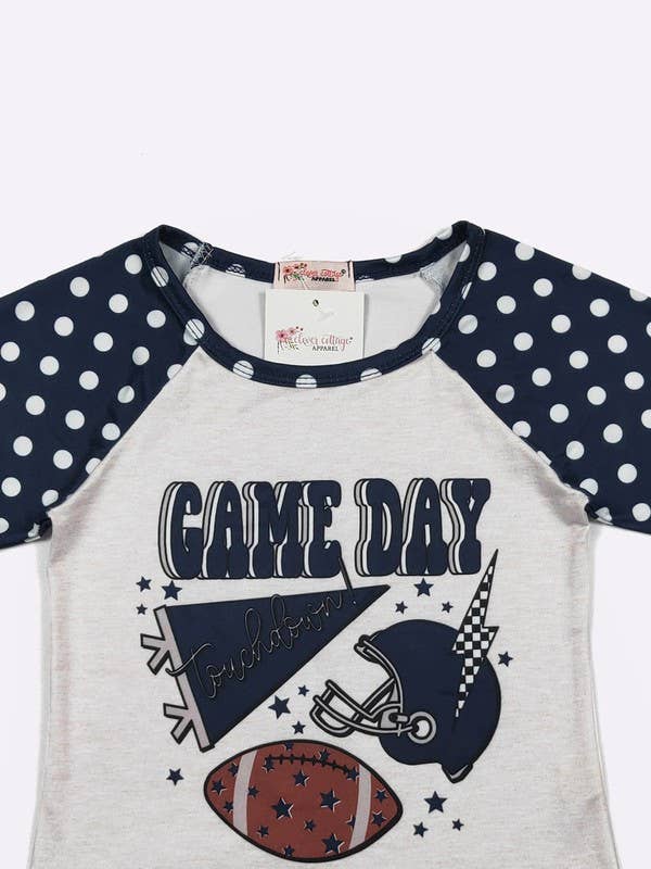 GameDay Raglan -Football  Navy