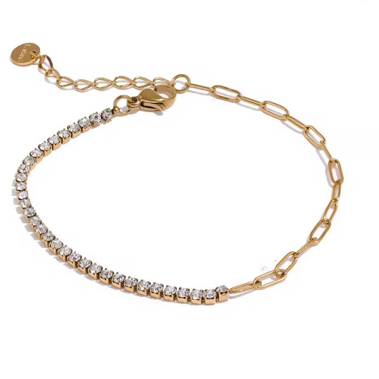 18K Mix Chain Bracelet