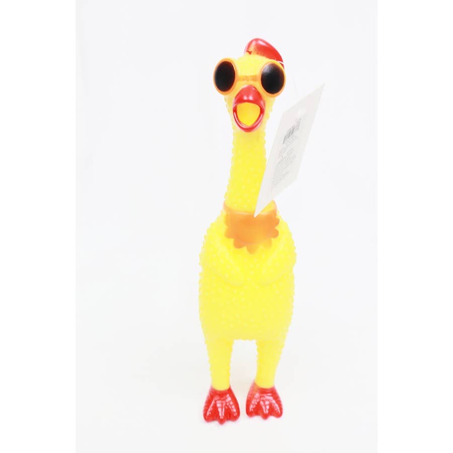 Rubber Chicken Squeaky Toy